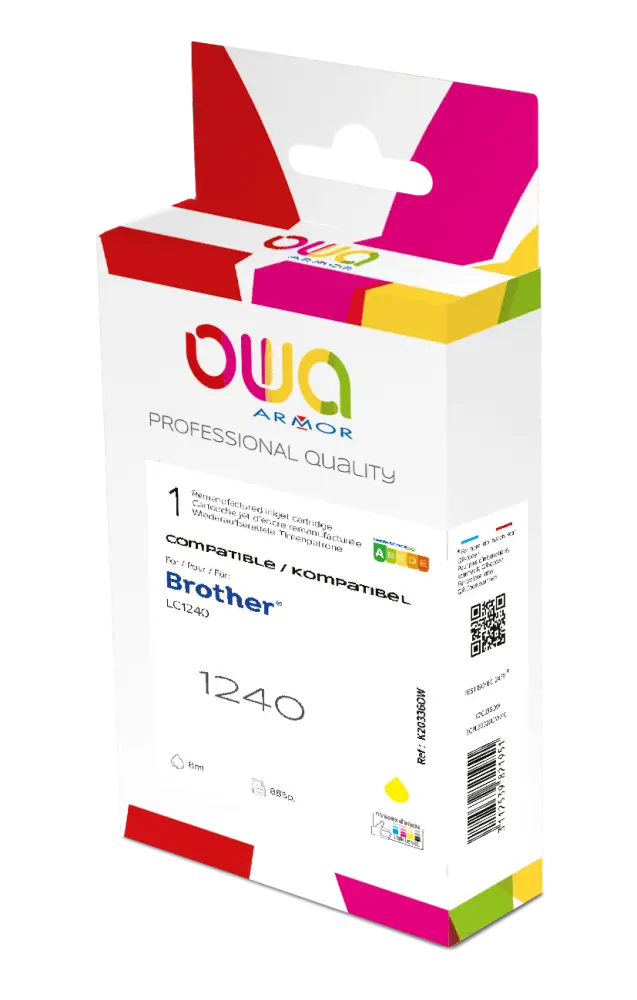 BROTHER LC1240 - Cartouche compatible - Jaune - Jet d’encre remanufacturé OWA