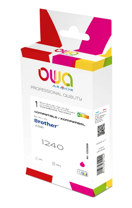 BROTHER LC1240 - Cartouche compatible - Magenta - Jet d’encre remanufacturé OWA
