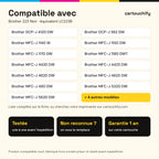 Imprimantes compatibles avec la cartouche Brother 223 Noir