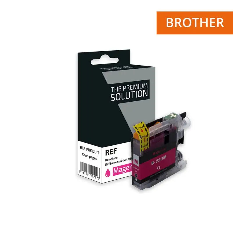 Brother 22U Cartouche Magenta compatible équivalent à LC22UM