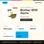 Brother 3213 Cartouche Jaune compatible équivalent à LC3213 · Switch : caractéristiques