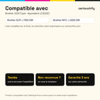 Imprimantes compatibles avec Brother 3233 Cartouche Cyan compatible équivalent à LC3233C · Switch