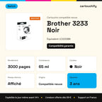 Brother 3233 Cartouche Noir compatible équivalent à LC3233BK · Switch : caractéristiques