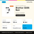 Brother 3235 Cartouche Noir compatible équivalent à LC3235XLBK · Switch : caractéristiques