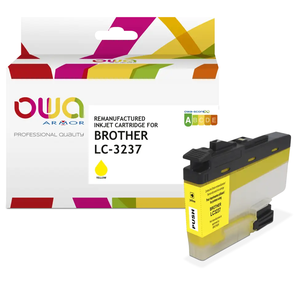 BROTHER LC3237 - Cartouche compatible - Jaune - Jet d’encre remanufacturé OWA