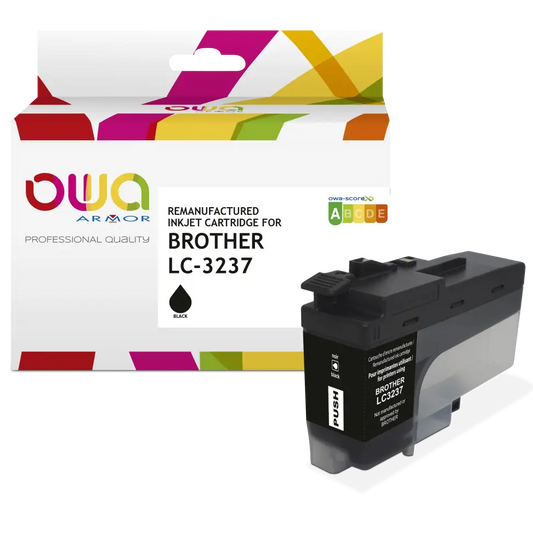 BROTHER LC3237 - Cartouche compatible - Noir - Jet d’encre remanufacturé OWA