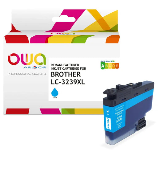 BROTHER LC3239XL - Cartouche compatible - haute capacité - Cyan - Jet d’encre remanufacturé OWA