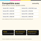 Imprimantes compatibles avec Brother 422 Cartouche Pack 4 Couleurs compatible équivalent à LC422VAL · Switch
