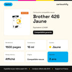 Brother 426 Cartouche Jaune compatible équivalent à LC426Y · Switch : caractéristiques