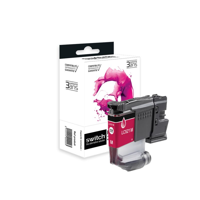 Brother LC521VAL, Cartouche Magenta compatible · Switch