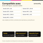 Imprimantes compatibles avec Brother 985 Cartouche Magenta compatible équivalent à LC985M · Switch