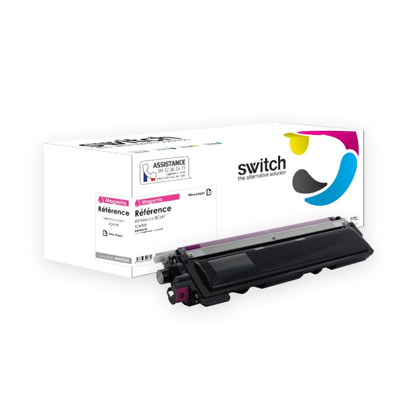 Brother PRO TN-210 240 230 290, Toner Magenta compatible · Switch