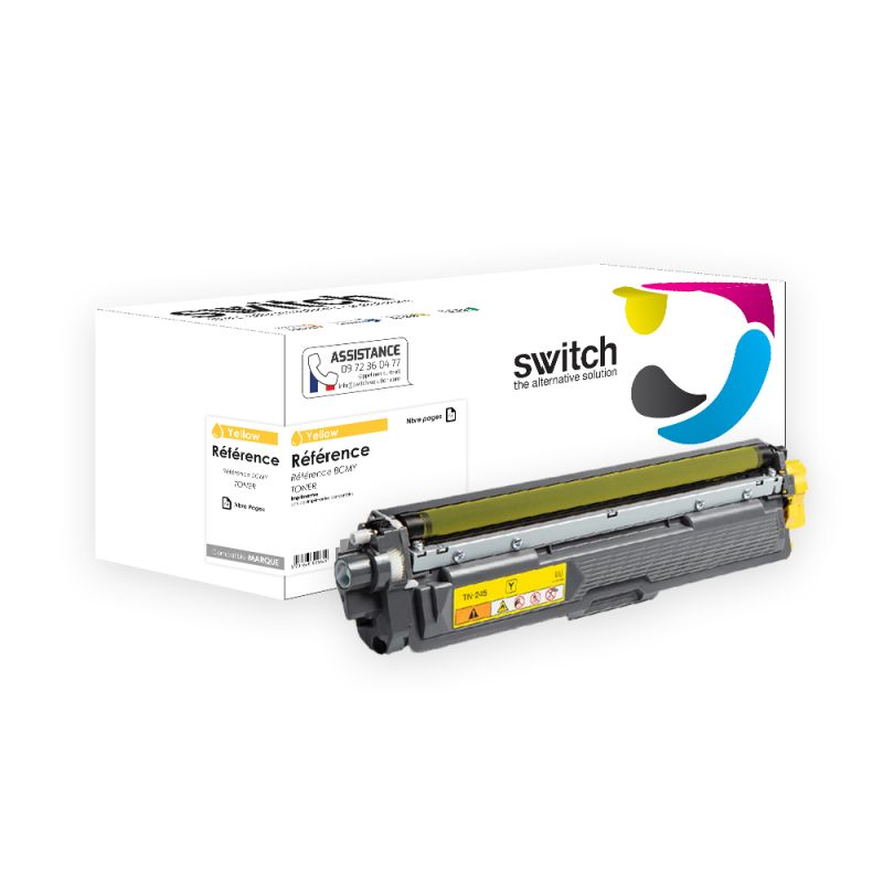 Brother PRO TN-245, Toner Jaune compatible · Switch