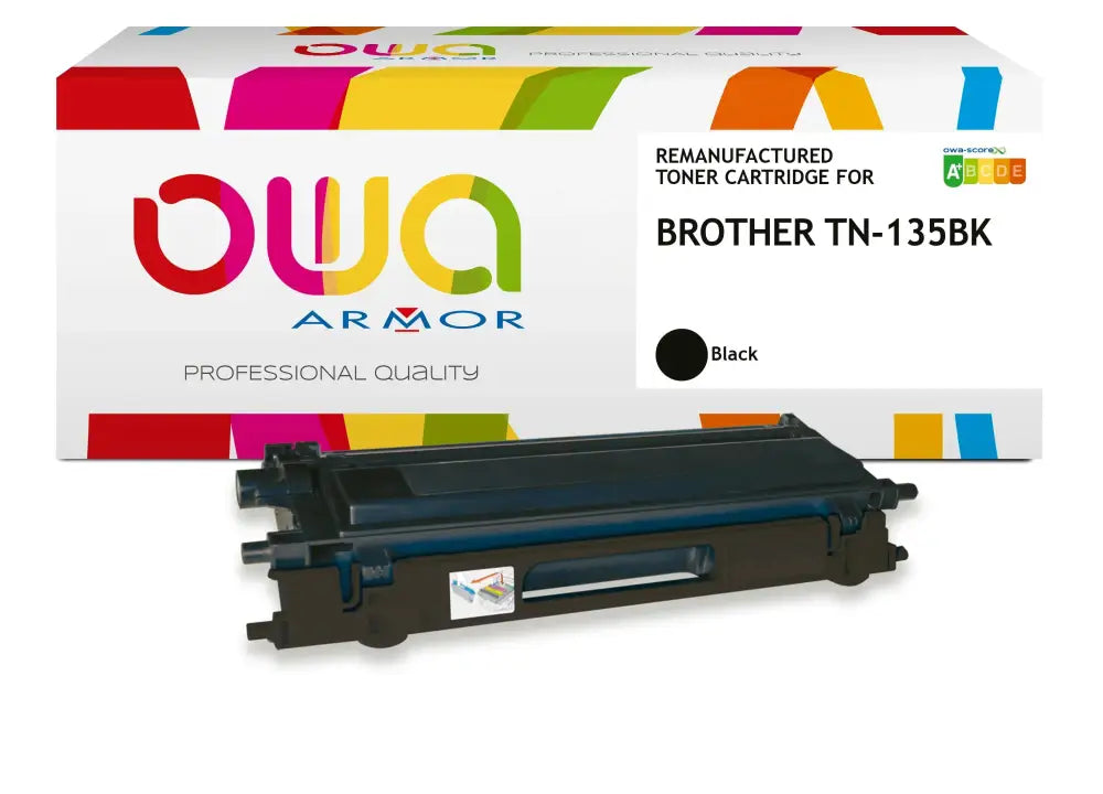 BROTHER TN-135Bk - Cartouche laser compatible - haute capacité - Noir - Toner remanufacturé OWA