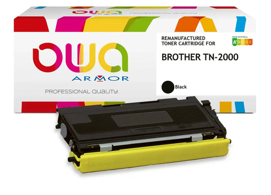 BROTHER TN-2000 - Cartouche laser compatible - Noir - Toner remanufacturé OWA