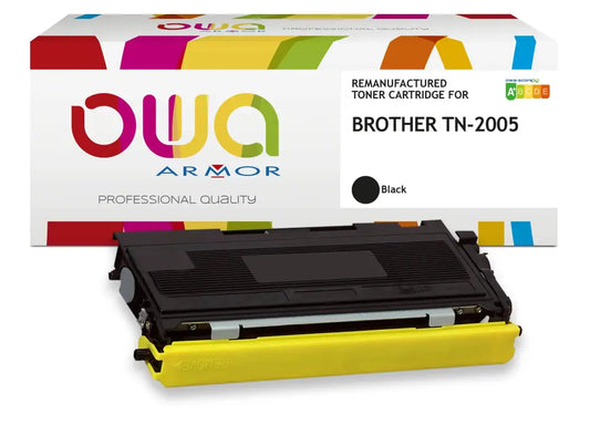 BROTHER TN-2005 - Cartouche laser compatible - extra haute capacité - Noir - Toner remanufacturé OWA