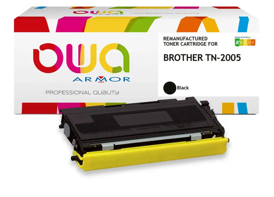 BROTHER TN-2005 - Cartouche laser compatible - Noir - Toner remanufacturé OWA