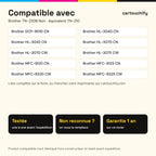 Imprimantes compatibles avec Brother TN-230B Toner Noir compatible équivalent à TN-210, 240, 230