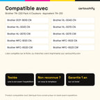 Imprimantes compatibles avec Brother TN-230 Toner Pack 4 Couleurs compatible équivalent à TN-210, 240, 230