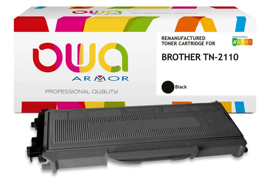 BROTHER TN-2110 - Cartouche laser compatible - Noir - Toner remanufacturé OWA