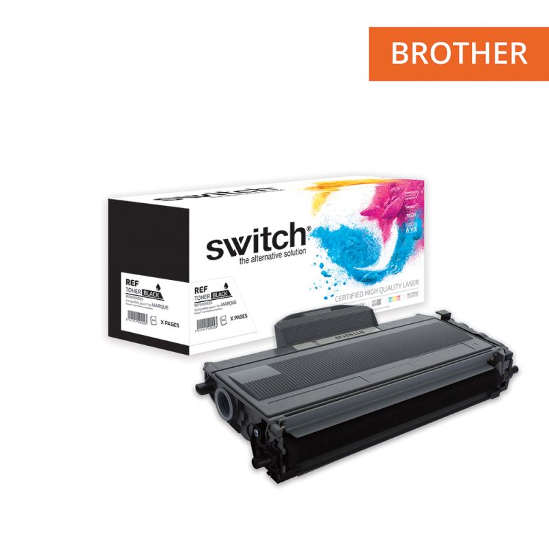 Toner Switch pour Brother TN-330 - 2110 - 2115 - 2135 - LT2822 TN-360 - 2120 - 2125 - 2150 - 2175 - LT2822H Noir