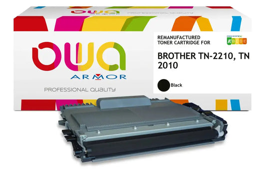 BROTHER TN-2210 TN-2010 - Cartouche laser compatible - Noir - Toner remanufacturé OWA