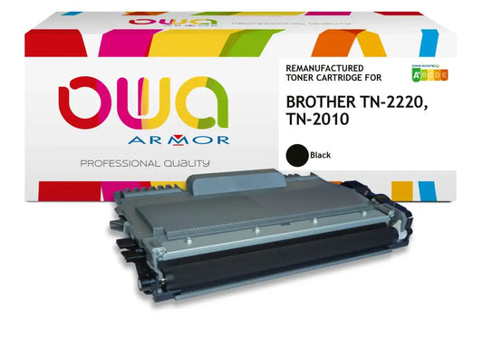 BROTHER TN-2220 TN-2010 - Cartouche laser compatible - haute capacité - Noir - Toner remanufacturé OWA