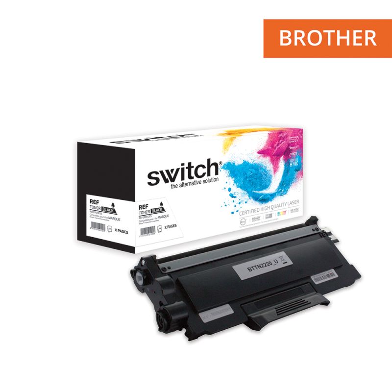 Toner Switch pour Brother TN-420 - 2010 - 2030 - 2210 - 2215 - 2260 - 27J TN-450 - 2220 - 2225 - 2275 - 2280 Noir