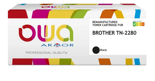BROTHER TN-2280 - Cartouche laser compatible - haute capacité - Noir - Toner remanufacturé OWA