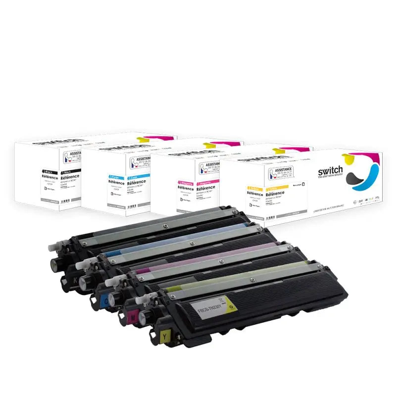 Brother TN-230 Toner Pack 4 Couleurs compatible équivalent à TN-210 240 230 · Switch