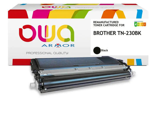 BROTHER TN-230BK - Cartouche laser compatible - Noir - Toner remanufacturé OWA
