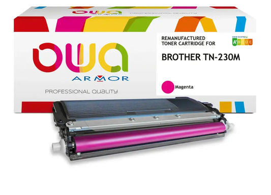 BROTHER TN-230M - Cartouche laser compatible - Magenta - Toner remanufacturé OWA