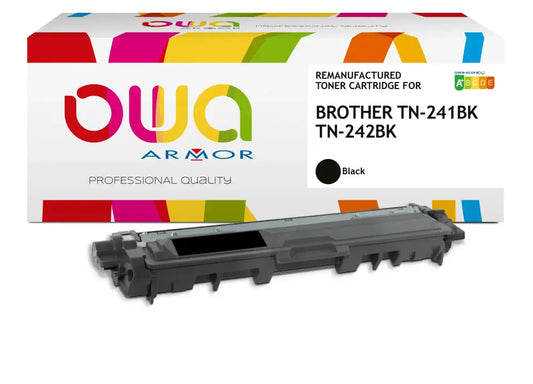 BROTHER TN-241BK TN-242BK - Cartouche laser compatible - Noir - Toner remanufacturé OWA