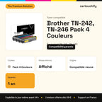 Brother TN-242, TN-246 Toner Pack 4 Couleurs compatible : caractéristiques
