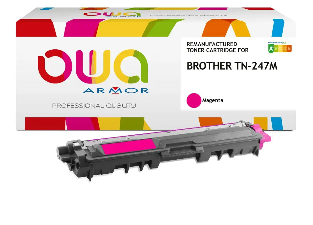 BROTHER TN-247M - Cartouche laser compatible - haute capacité - Magenta - Toner remanufacturé OWA