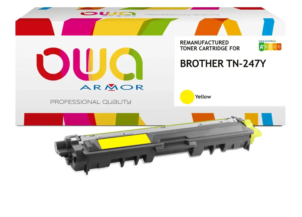 BROTHER TN-247Y - Cartouche laser compatible - haute capacité - Jaune - Toner remanufacturé OWA