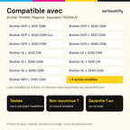Imprimantes compatibles avec Brother TN248XL Toner Magenta remanufacturé équivalent à TN248XLM