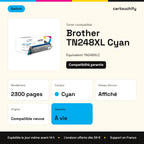 Brother TN248XL Toner Cyan compatible équivalent à TN248XLC · Switch : caractéristiques