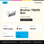 Brother TN249 Toner Noir compatible équivalent à TN249BK · Switch : caractéristiques