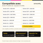 Imprimantes compatibles avec le toner Brother TN-2510XL Noir
