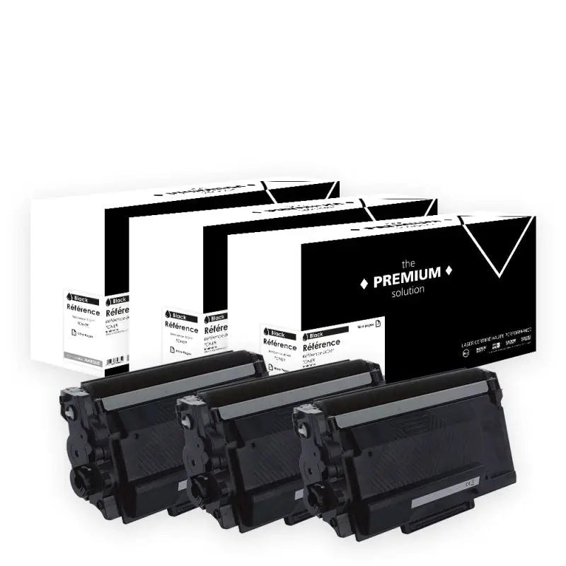 Brother TN-3030 3060 6300 6600 7600, Toner Pack 3 Noir compatible - The Premium Solution