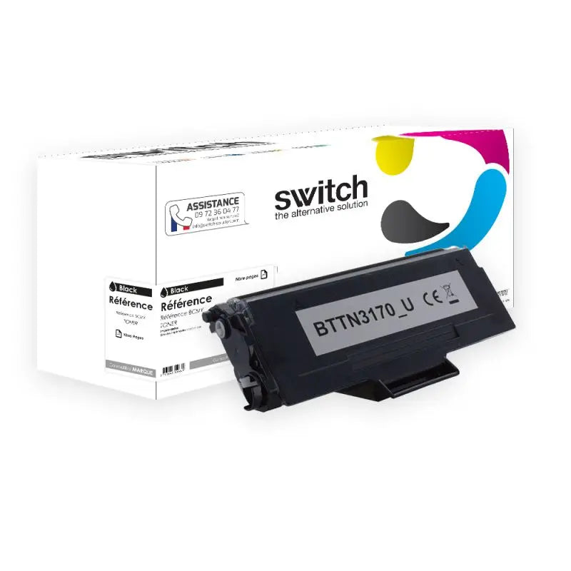 Brother TN-3170 UNIV Toner Noir compatible équivalent à TN-550 3130 3135 · Switch