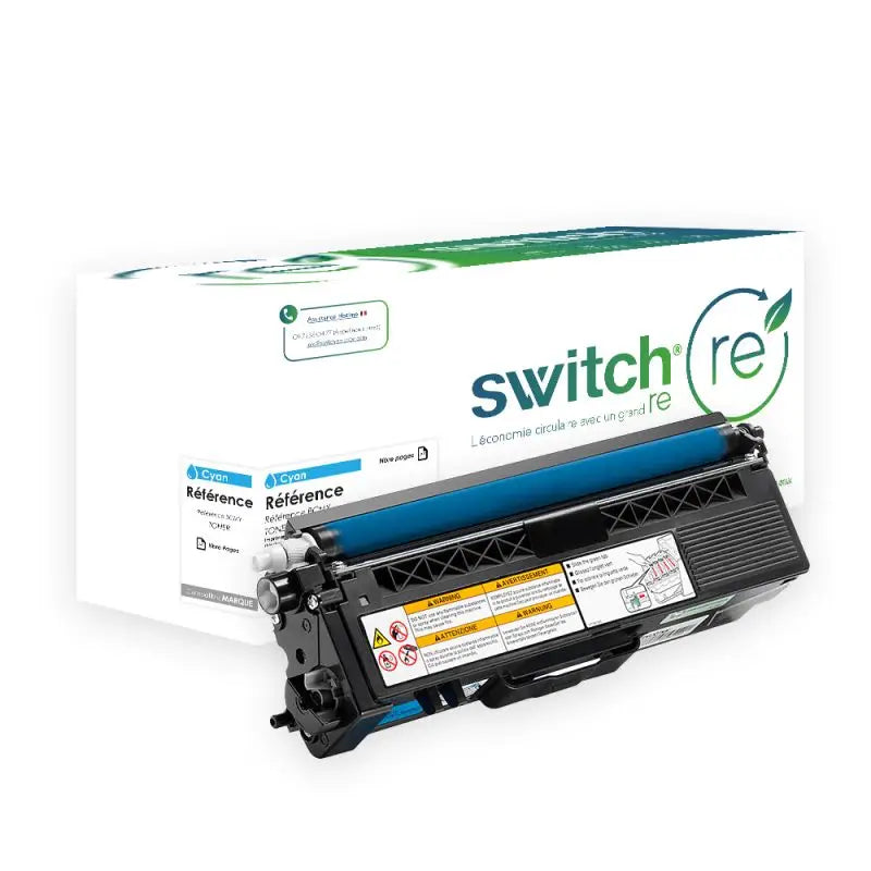 Brother TN-320 TN-325, Toner Cyan remanufacturé - Switch RE