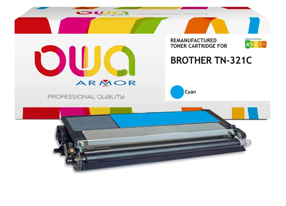 BROTHER TN-321C - Cartouche laser compatible - Cyan - Toner remanufacturé OWA
