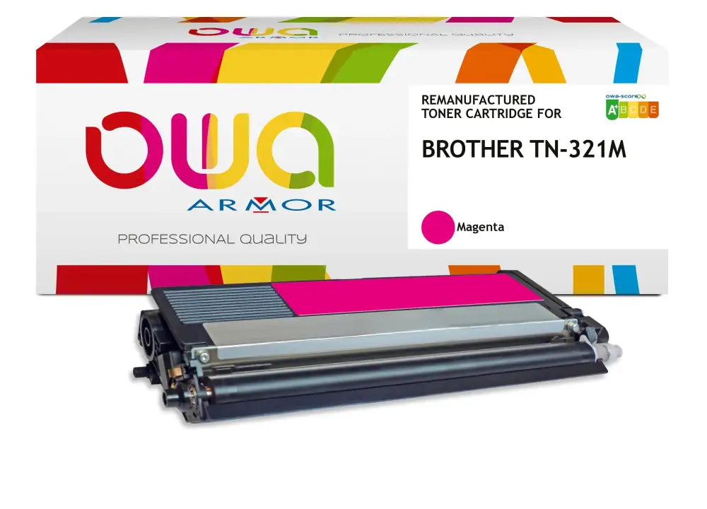 BROTHER TN-321M - Cartouche laser compatible - Magenta - Toner remanufacturé OWA