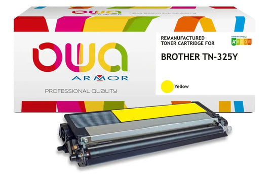 BROTHER TN-325Y - Cartouche laser compatible - haute capacité - Jaune - Toner remanufacturé OWA