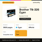 Brother TN-326 Toner Cyan compatible : caractéristiques