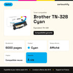 Brother TN-328 Toner Cyan compatible · Switch : caractéristiques