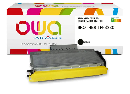 BROTHER TN-3280 Jumbo - Cartouche laser compatible - extra haute capacité - Noir - Toner remanufacturé OWA