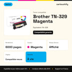 Brother TN-329 Toner Magenta compatible · Switch : caractéristiques